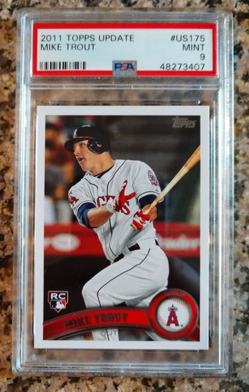 2011 Topps Update Mike Trout PSA 9 #US175 RC