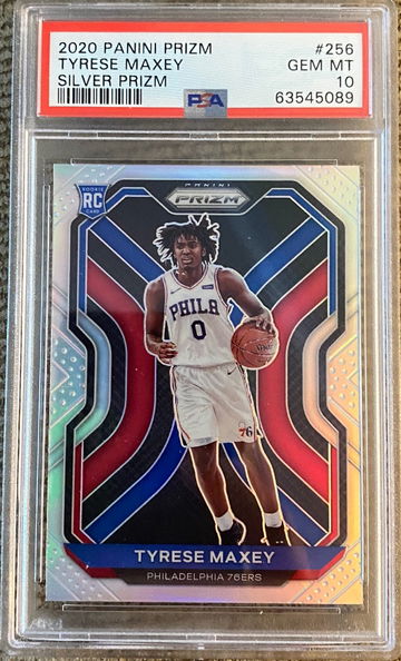 2020 Panini Silver Prizm Tyrese Maxey PSA 10