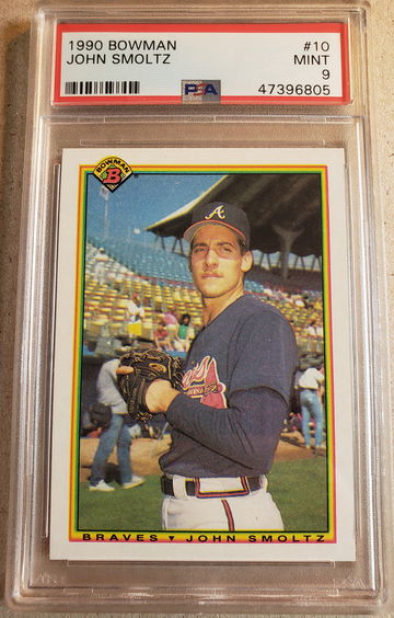 1990 Bowman John Smoltz PSA 9 Mint
