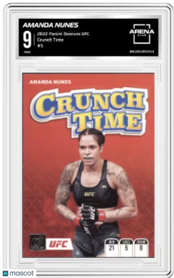 2022 Panini Donruss UFC Amanda Nunes #5 Crunch Time Arena Club 9