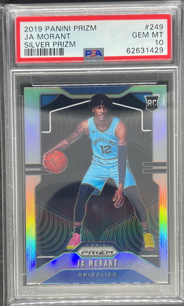 2019 Panini Prizm #249 Ja Morant Silver Prizm psa 10