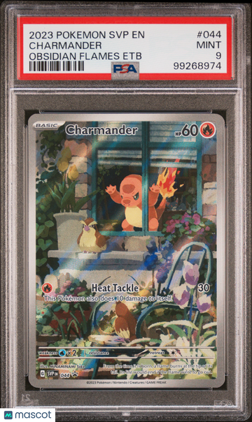 2023 Pokemon SVP EN-SV Black Star Promo Charmander Obsidian Flames Etb PSA 9 #044