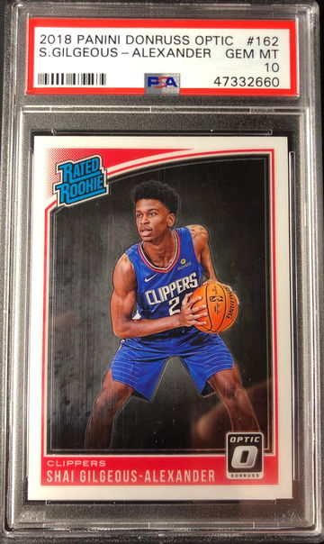 2018 Panini Donruss Optic Shai Gilgeous-Alexander PSA 10