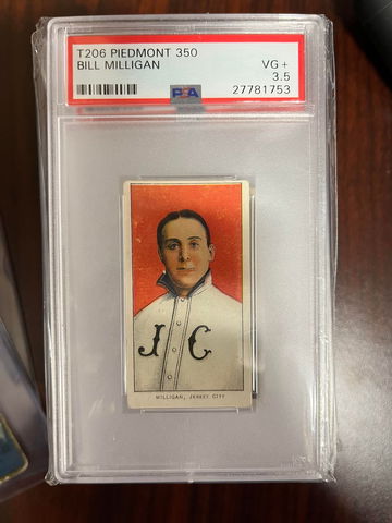 T206 Bill Milligan Piedmont 350 PSA 3.5