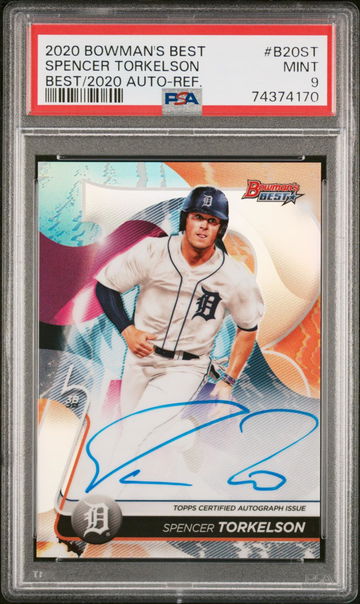 2020 BOWMAN'S BEST AUTO Spencer Torkelson REF. PSA 9