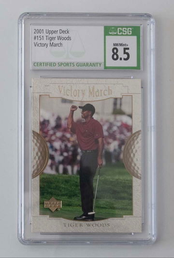 Tiger Woods 2001 Upper Deck CSG 8.5 Victory March #151 