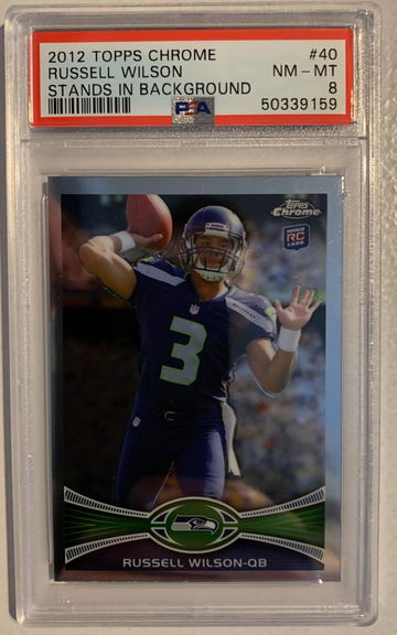 2012 Topps Chrome #40 Russell Wilson RC PSA 8