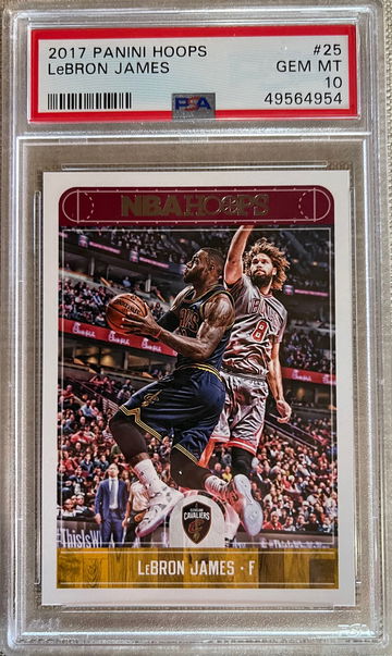 2017 Panini Hoops # 25 LeBron James PSA 10
