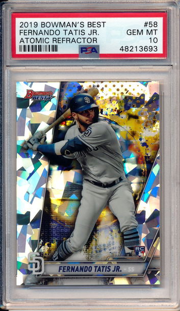 2019 Bowman's Best Fernando Tatis Jr Atomic Refractor PSA 10
