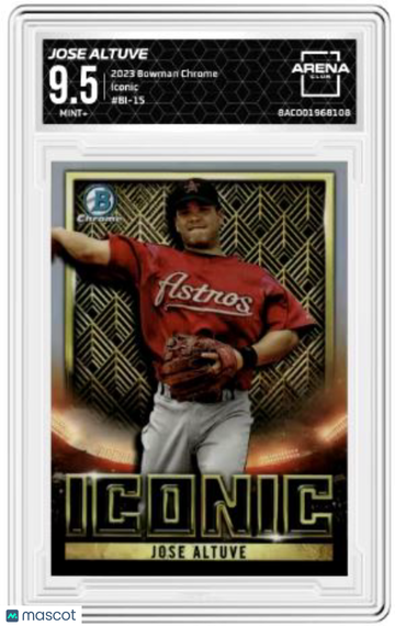 2023 Bowman Chrome Jose Altuve #BI-15 Iconic Arena Club 9.5