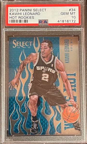 2012 Panini Select Kawhi Leonard White Hot Rookies PSA 10 