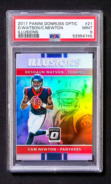 2017 Panini Donruss Optic - Deshaun Watson - Rookie Illusions Silver Prizm PSA 9