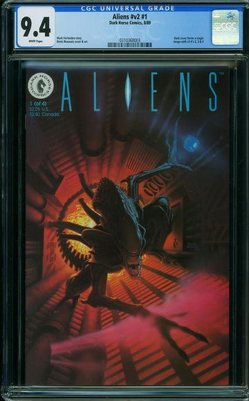 ALIENS v2 #1, CGC 9.4 NM