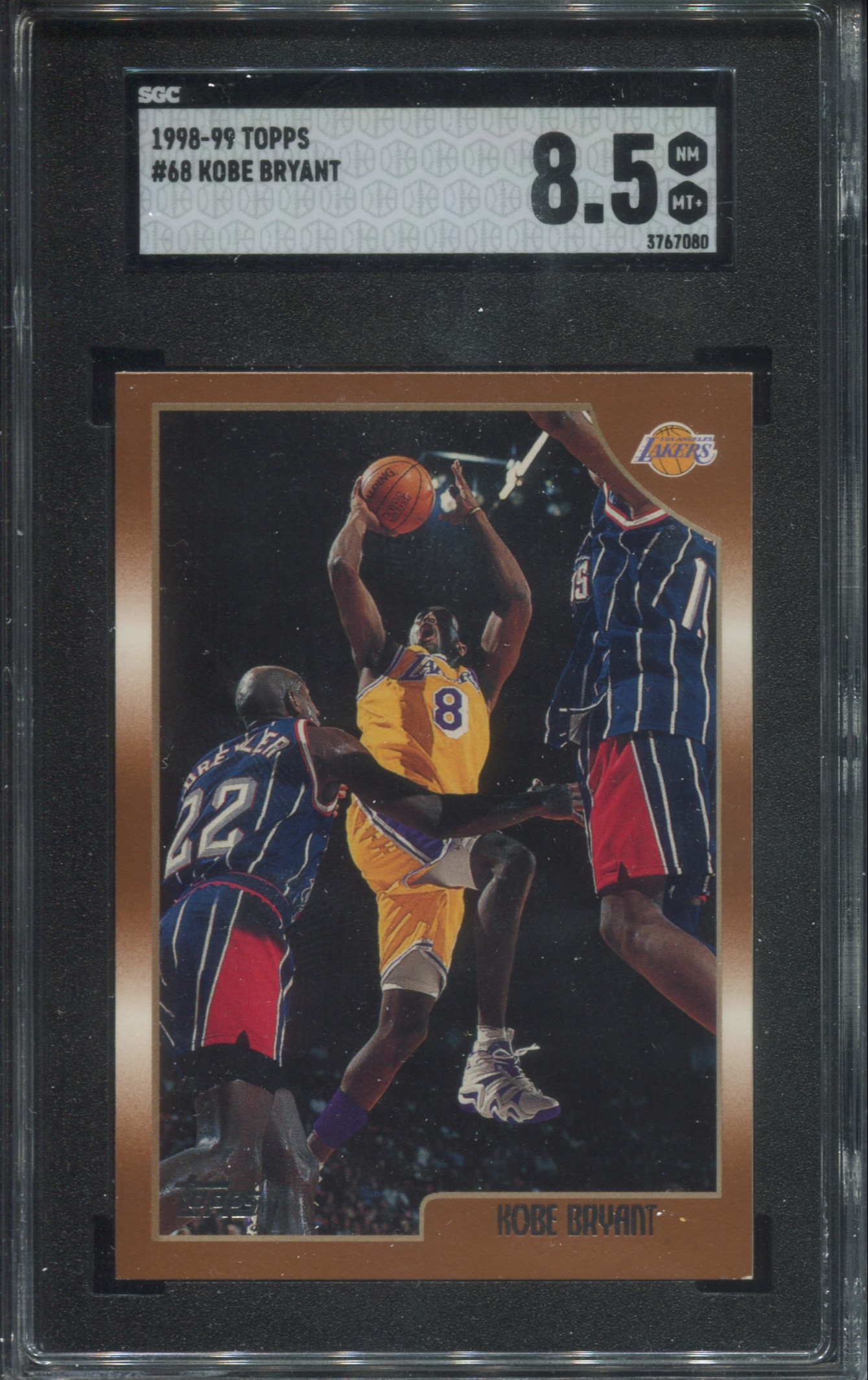 Kobe Bryant, SGC 8.5 1998-99 Topps Basketball #68 LA Lakers, Black Mamba