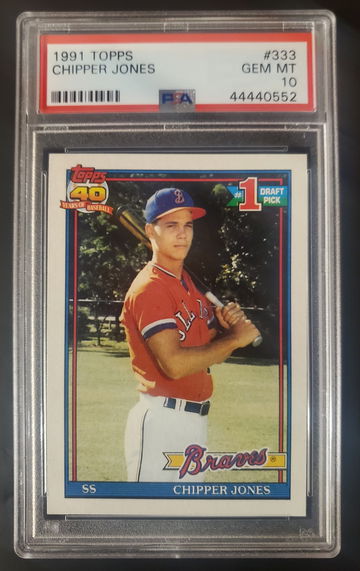 1991 Topps Chipper Jones #333 PSA 10 