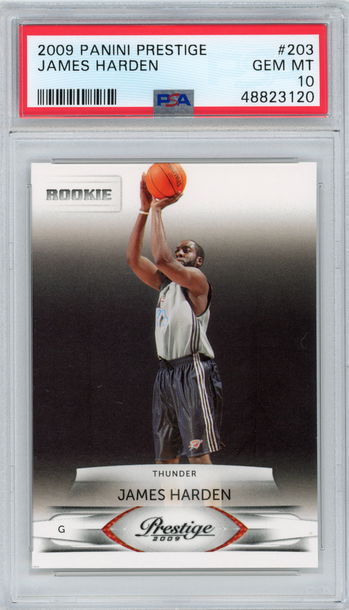 2009 Panini Prestige James Harden - PSA 10 - Rookie Card RC
