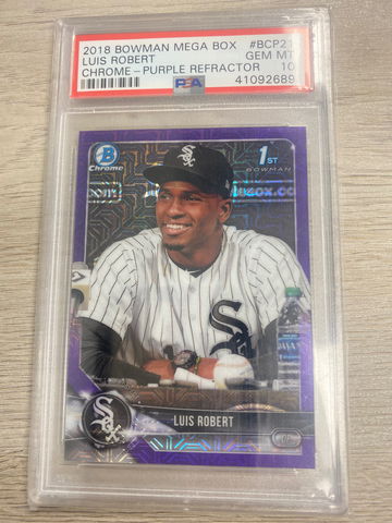 2018 Bowman Mega Box Purple Refractor Luis Robert /250