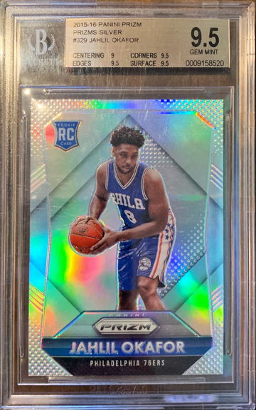 2015-16 Jahlil Okafor Prizm Silver RC BGS 9.5