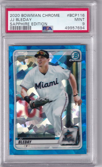 2020 Bowman Chrome Sapphire JJ Bleday BCP116 PSA 9