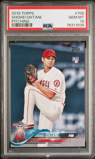 2018 Topps Pitching Shohei Ohtani #700 PSA 10