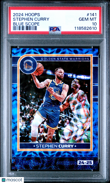 2024 Panini NBA Hoops Stephen Curry #141 Blue Scope PSA 10