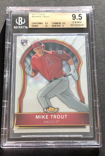 2011 Finest #94 Mike Trout BGS 9.5