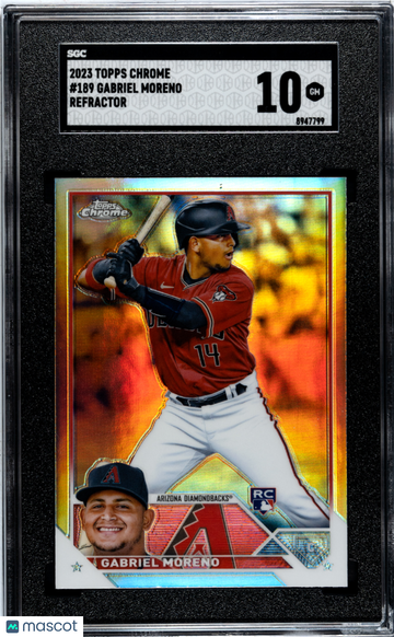 2023 Topps Chrome Gabriel Moreno #189 Refractor SGC 10