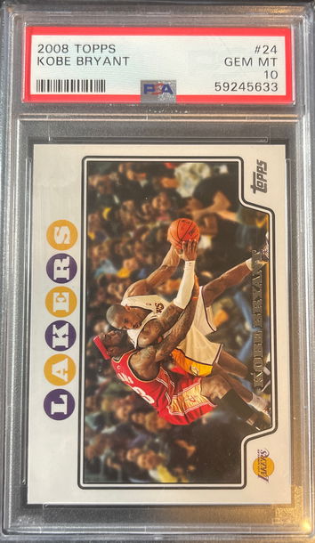 2008 TOPPS KOBE BRYANT PSA 10 GEM-MINT