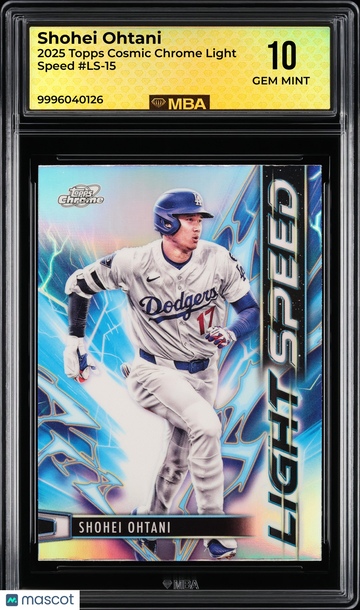 2025 Topps Cosmic Chrome Light Speed Shohei Ohtani #LS-15 MBA 10