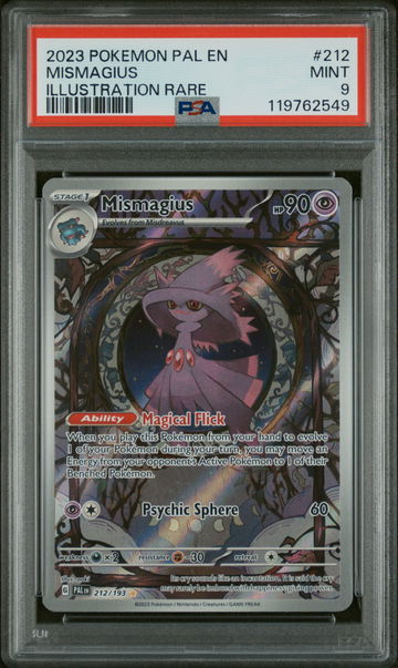 2023 Pokemon Scarlet and Violet Paldea Evolved Illustration Rare Mismagius #212 PSA 9