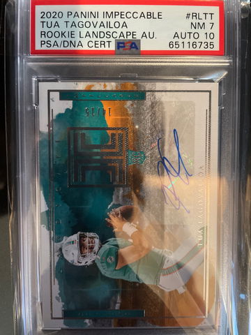 2020 panini impeccable landscape Tua Tagovailoa auto 