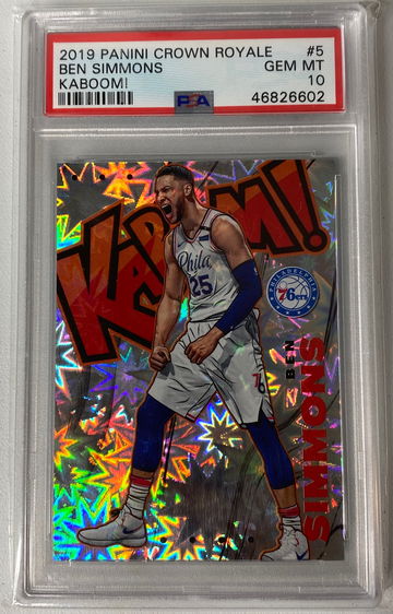 2019 Crown Royale Ben Simmons Kaboom PSA 10