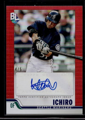 2023 Topps Big League Ichiro Big League Autograph Red 4/5
