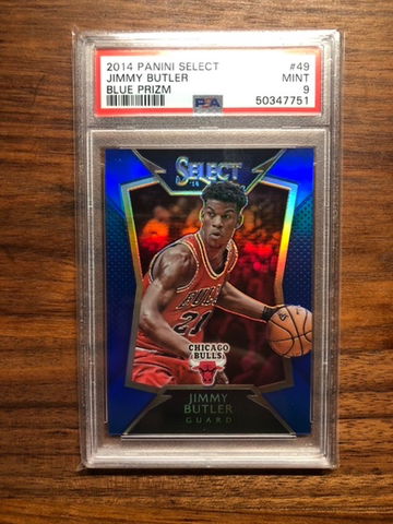 2014 Panini Select Jimmy Butler Prizm Blue PSA