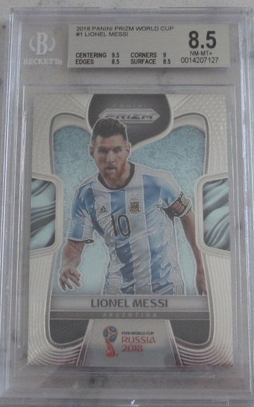 Lionel Messi 2018 Panini Prizm World Cup #1 BGS 8.5