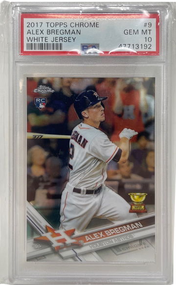 2017 Topps Chrome Alex Bregman #9 Rookie RC PSA 10