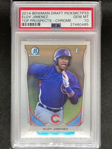 PSA 10 Eloy Jimenez 2014 Bowman Draft Picks 1st Bowman White Sox
