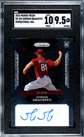 2024 Panini Prizm #SS-GG Gordon Graceffo Sensational Sigs. SGC 9.5