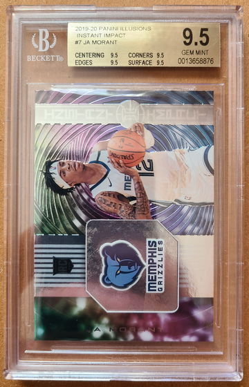 2019-20 Panini Illusions Instant Impact Ja Morant Rookie RC #7  - BGS 9.5