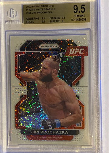 2022 Panini Prizm UFC Jiri Prochazka White Sparkle BGS 9.5 GM