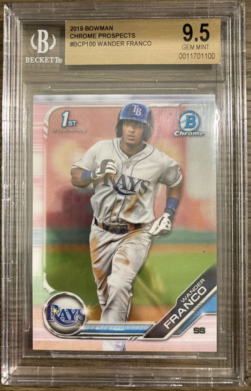 Wander Franco 2019 Bowman Chrome BGS 9.5
