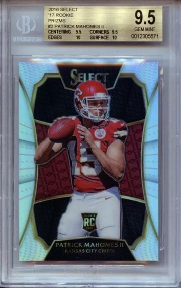 2016 Panini Select Patrick Mahomes Rookie XRC
