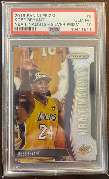 Kobe Bryant Silver Prizm NBA Finalist PSA 10