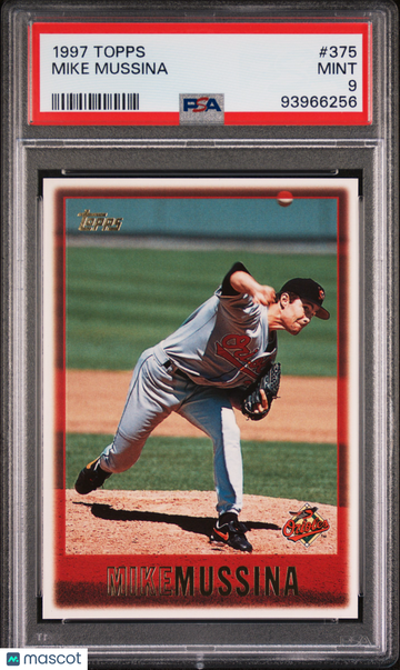 1997 Topps Mike Mussina #375 PSA 9
