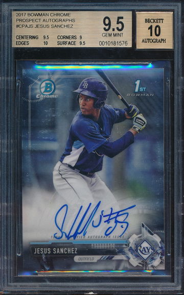 2017 Bowman Chrome Jesus Sanchez BGS 9.5/10