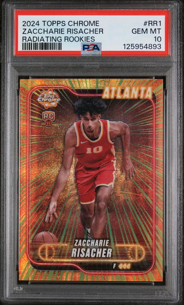 2024 Topps Chrome Radiating Rookies Zaccharie Risacher #RR1 PSA 10