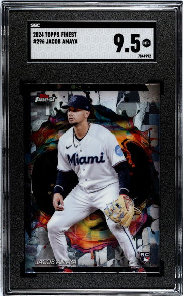 2024 Topps Finest Jacob Amaya #296 RC SGC 9.5