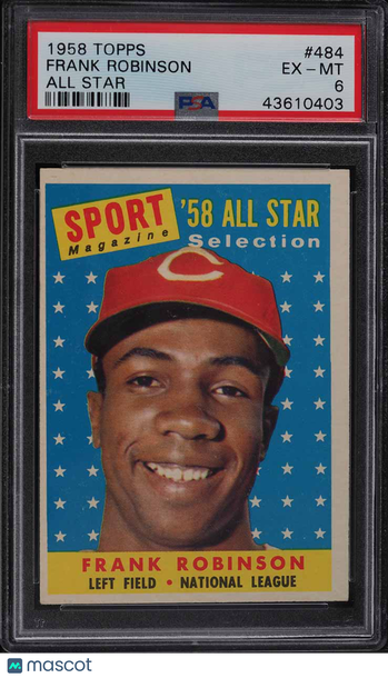 1958 Topps Baseball Frank Robinson #484 All Star