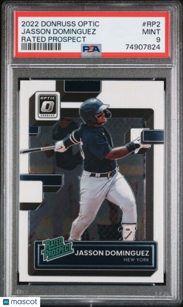 2022 Donruss Optic Jasson Dominguez #RP2 Rated Prospect PSA 9