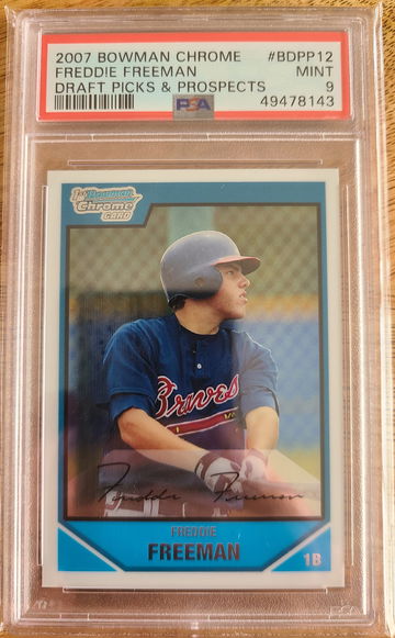 2007 Bowman Chrome Freddie Freeman PSA 9